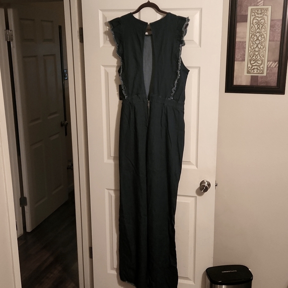 RACHEL Rachel Roy plus size denim jumpsuit - Picture 6 of 8